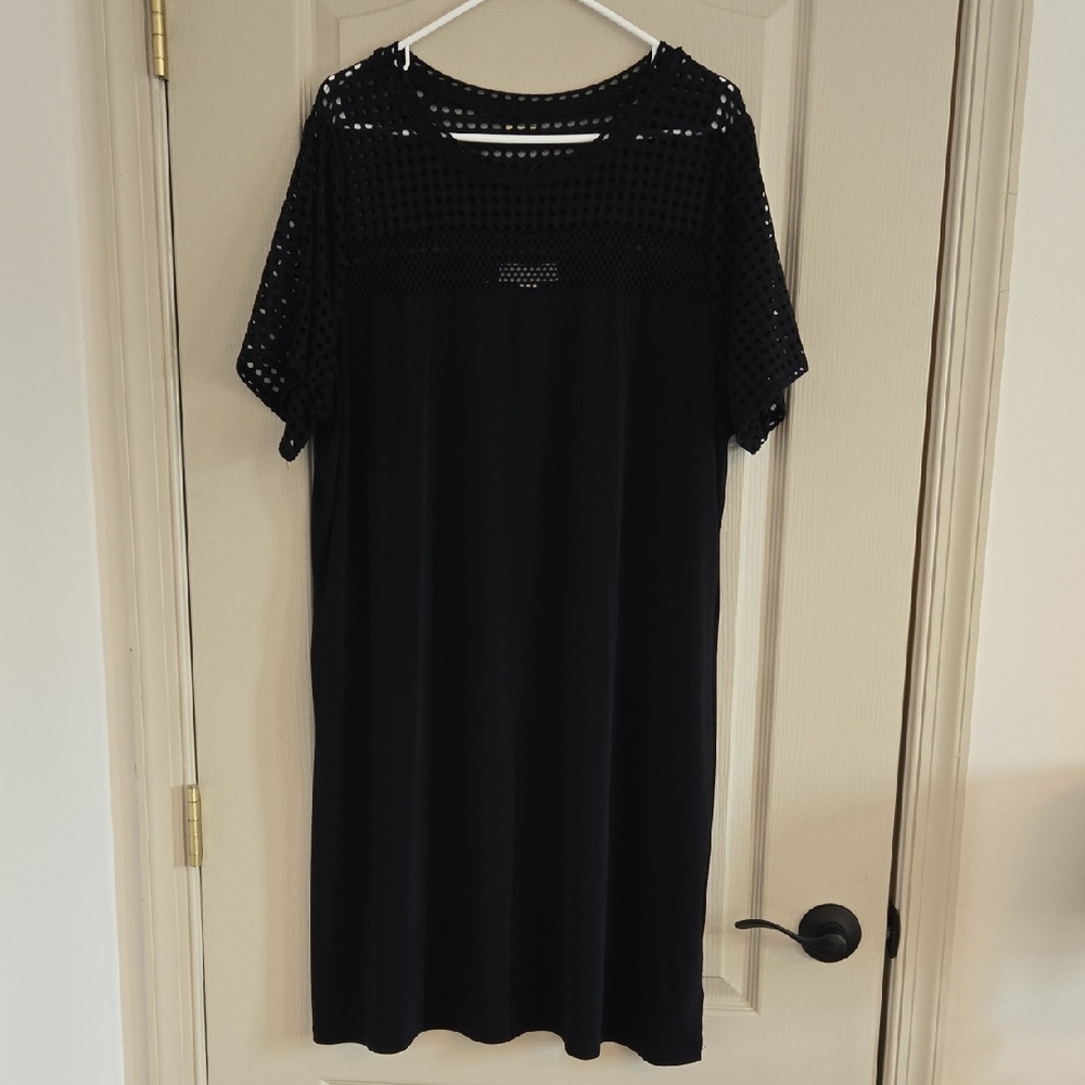 Michael Kors Black Perforated Dress